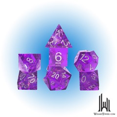 SIRIUS DICE SHARP-EDGED PURPLE FAIRY 7-DIE SET